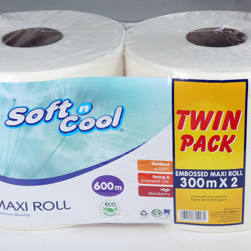 Soft N Cool Twin Pack Maxi Roll 300 Meter 2 Pieces X Pack Of 3