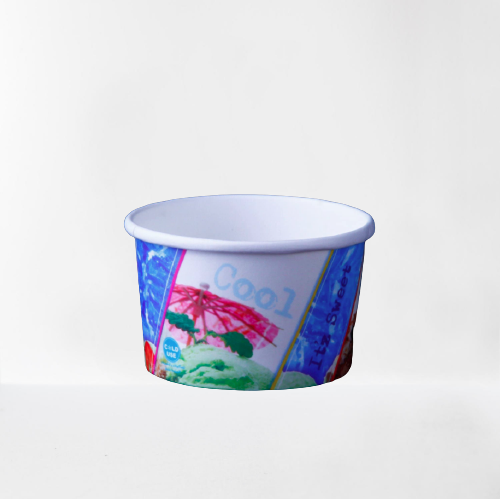 120Ml Paper Ice Cream Cup Without Lid 1000 Pieces