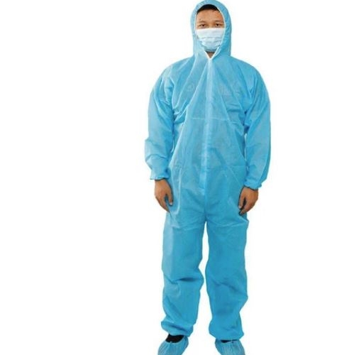 Non-Woven Coverall With Hood + Shoe Cover 1 Set