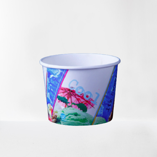 400Ml Paper Ice Cream Cup Without Lid 1000 Pieces
