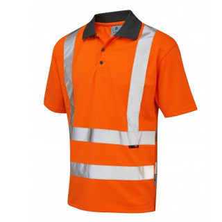 Leo Workwear ROCKHAM – ISO 20471 Class 2 Coolviz Polo Shirt P02-O