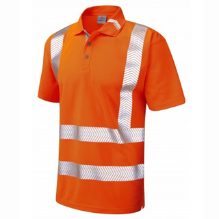 Leo Workwear BROADSANDS – ISO 20471 Class 2 Coolviz Ultra Polo Shirt P09-O