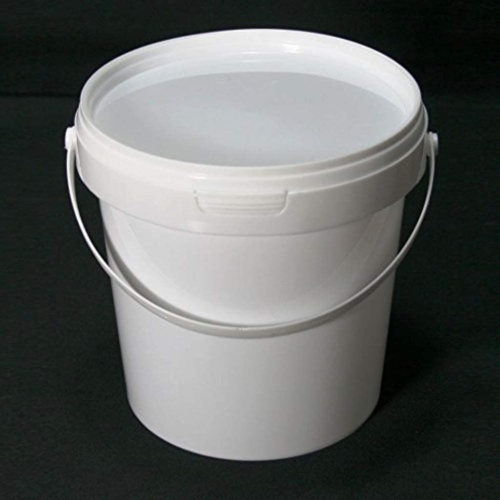INDUSTRIAL WHITE BUCKET 1LTR - HEAVY DUTY, For Cleaning, adding Paint, carrying material