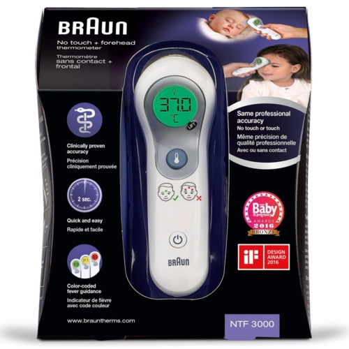 Braun Thermometer 2 in 1 – No Touch + Front